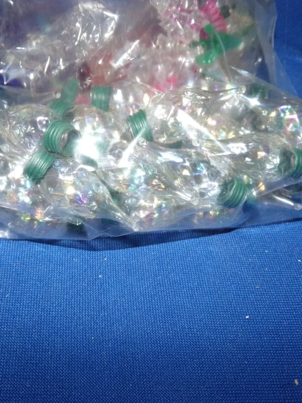 Vintage Assortment of Christmas Light Bulbs & Bulb Covers - Stars & Teardrops